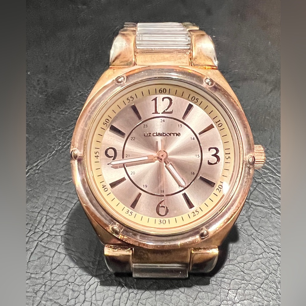 Vintage Liz Claiborne Gold Quartz Watch Excellent Condition Looks Brand New